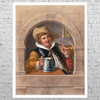 Плакат Beer Drinker, 1880