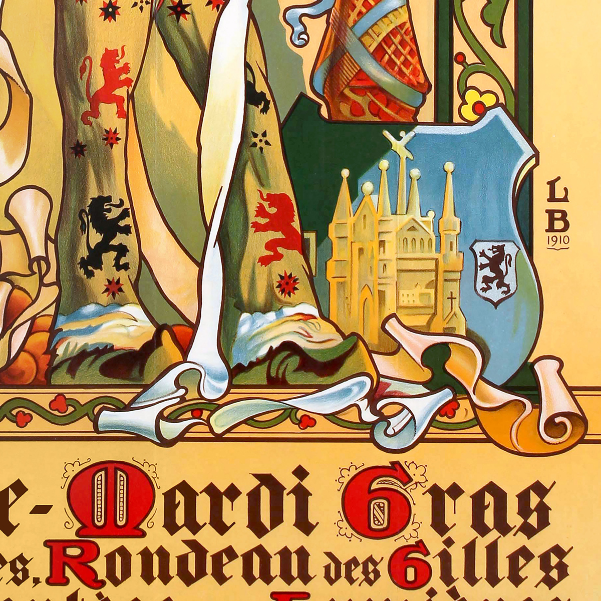 Плакат Carnaval de Binche, 1910 - Зображення 4