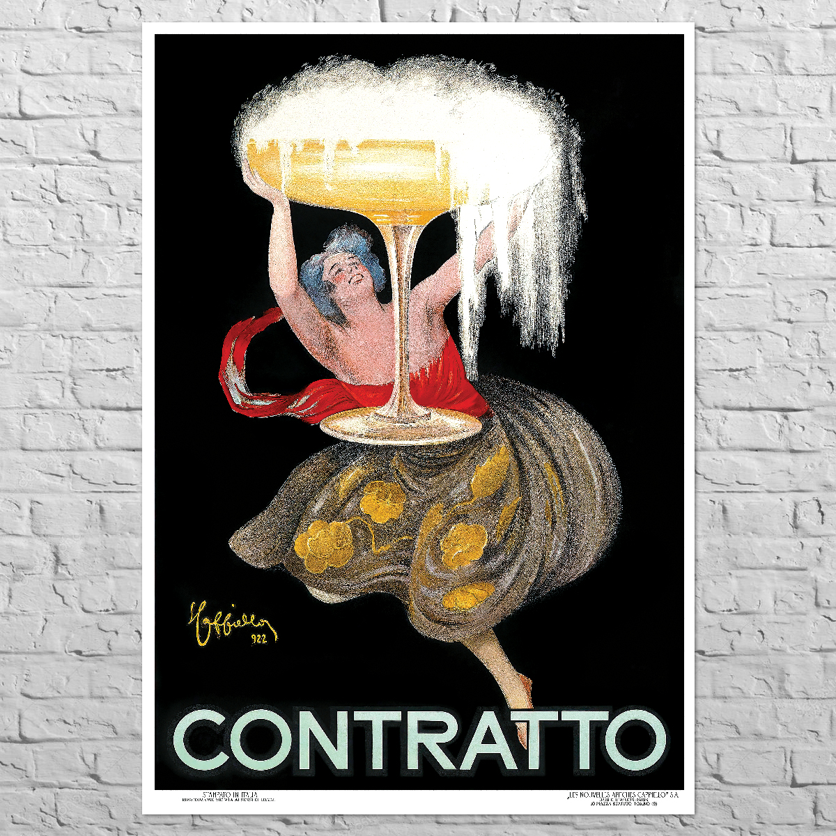Плакат Contratto, 1922