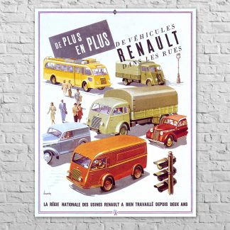 Плакат La Regie Nationale Des Usines Renault, 1947
