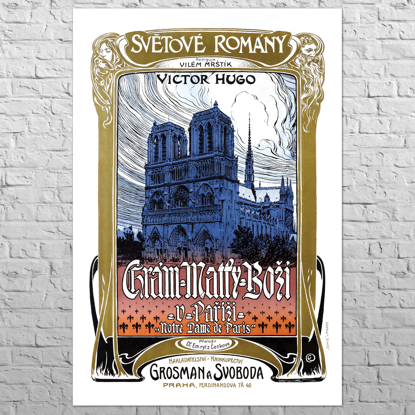 Плакат Notre Dame de Paris, 1902