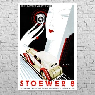 Плакат Stoewer 8, 1928