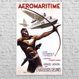Плакат Aeromaritime, 1935