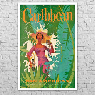 Плакат Pan Am Caribbean, 1960