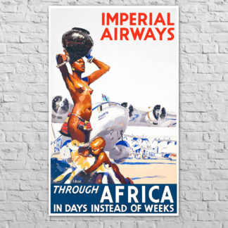 Плакат Imperial Airways, Africa 1, 1935