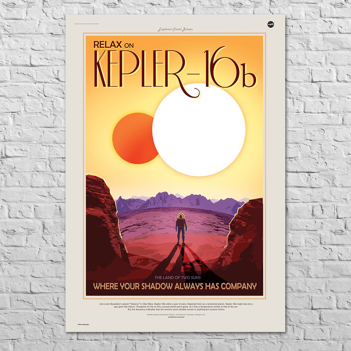 Плакат Kepler-16b