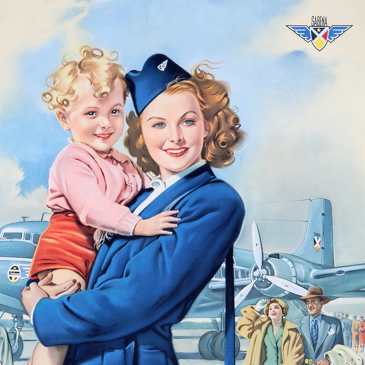 Плакат Sabena, 1950 - Зображення 3