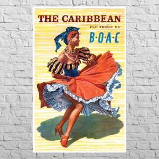 Плакат BOAC Caribbean