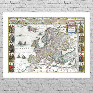 Мапа Європи 1622