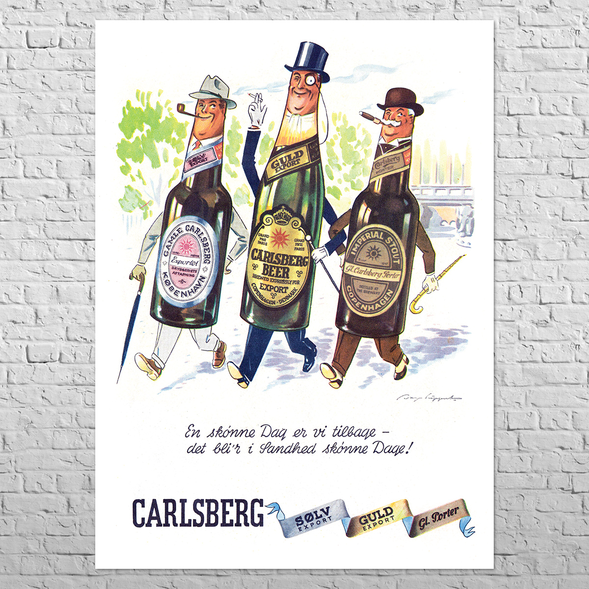 Плакат Carlsberg, 1944