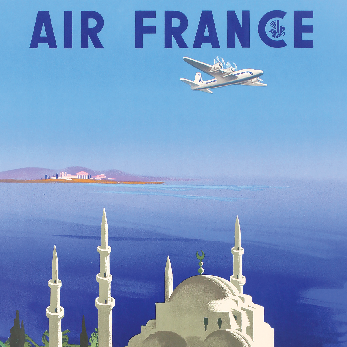 Плакат Air France Near East, 1950 - Зображення 3