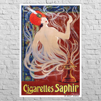 Плакат Cigarettes Saphir