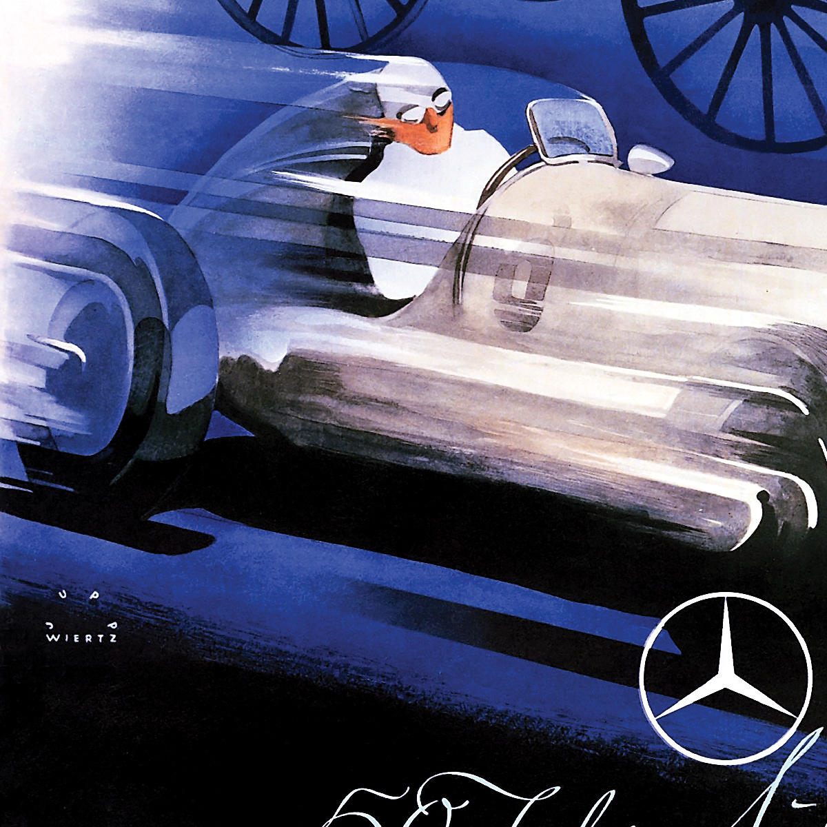 Плакат 50 років Mercedes-Benz, 1935 - Зображення 3