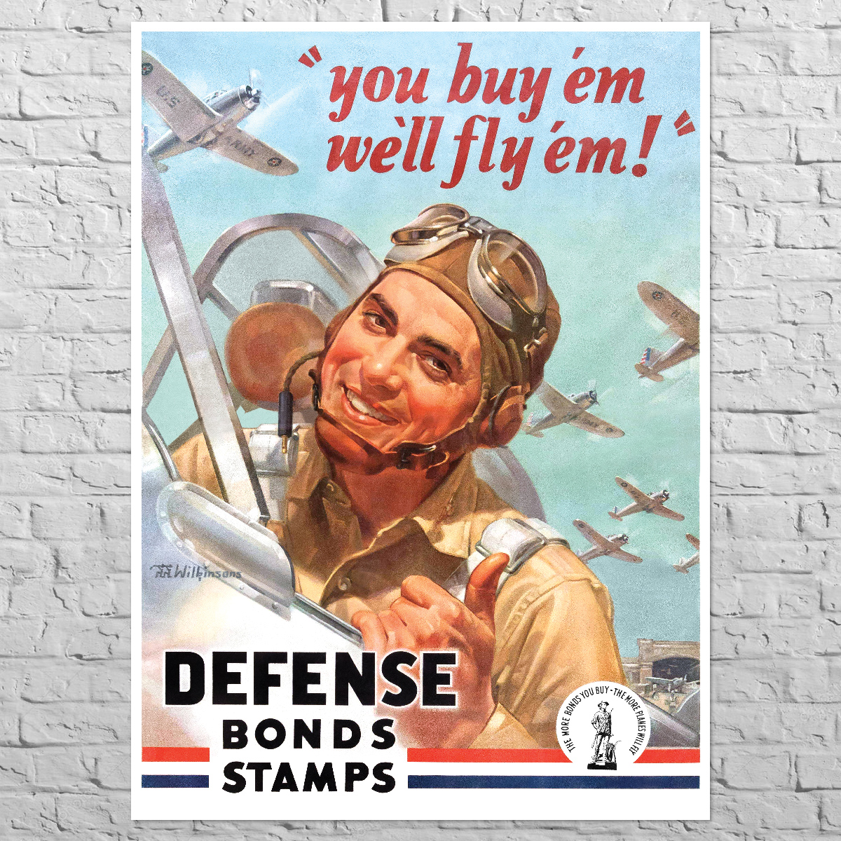 Плакат Buy Defense Bonds, 1942