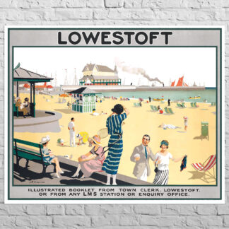 Плакат LMS Лоустофт, 1930