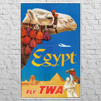 Плакат TWA Egypt, 1960