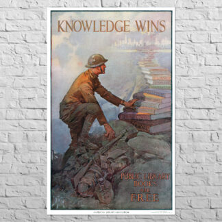 Плакат Knowledge Wins, 1918