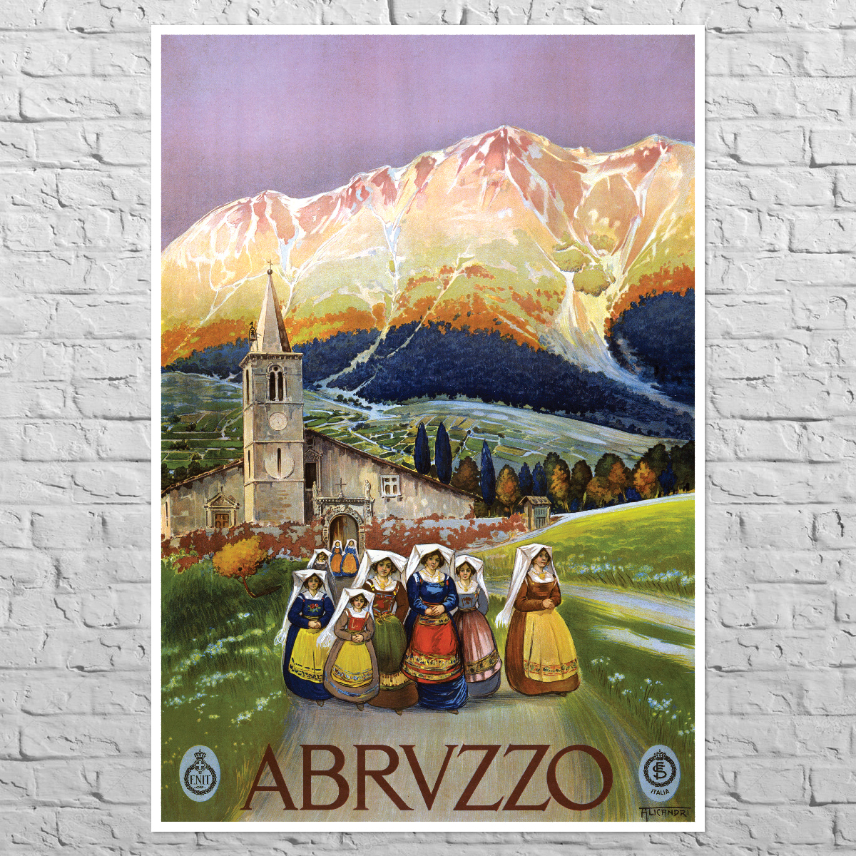 Плакат Абруццо, 1926