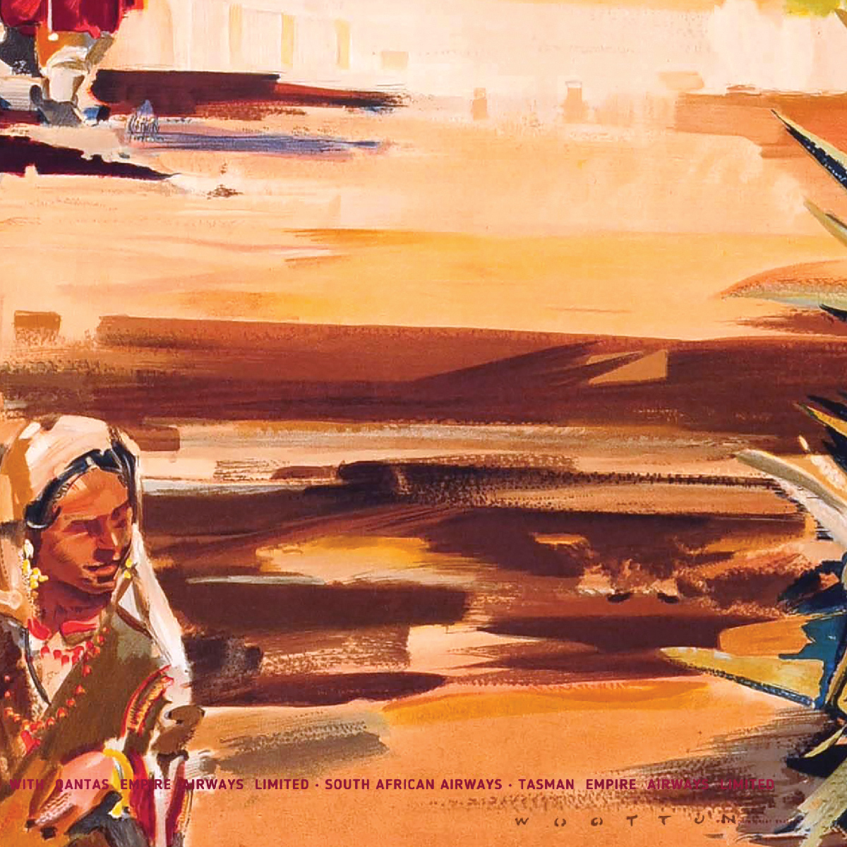 Плакат BOAC Fly to India, 1952 - Зображення 4