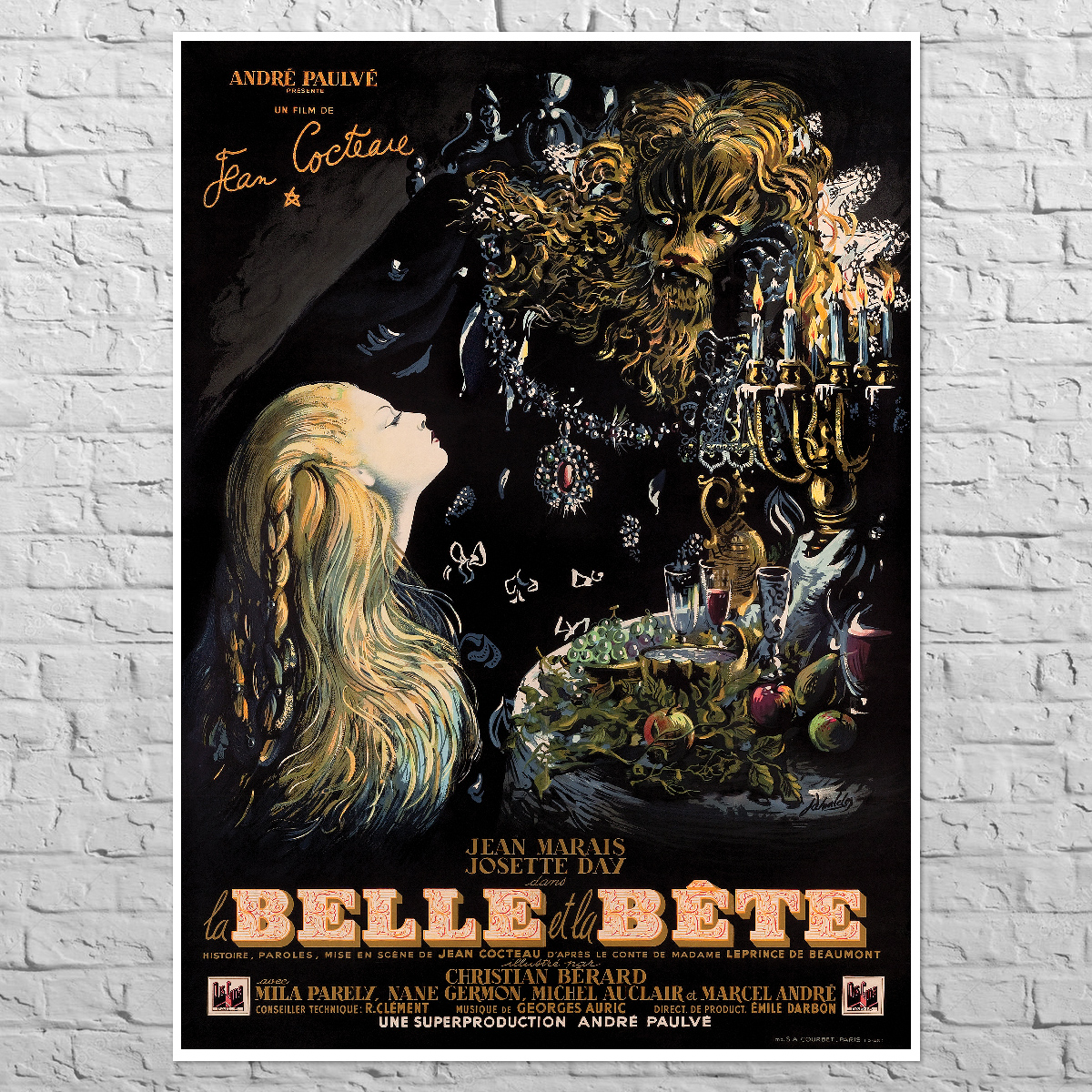 Плакат Beauty And The Beast, 1946