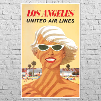 Плакат UAL Los Angeles, 1955