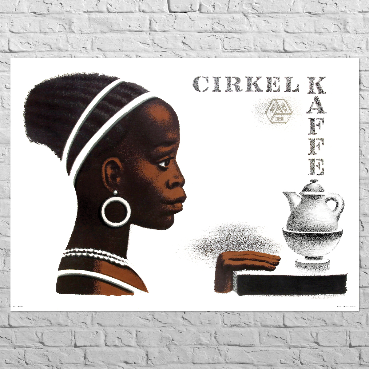 Poster Cirkel Kaffe