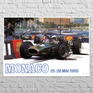Плакат Monaco Гран-прі 1968