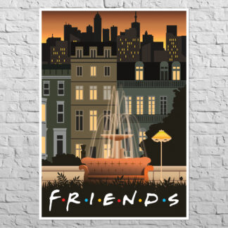 Poster Friends Fountain