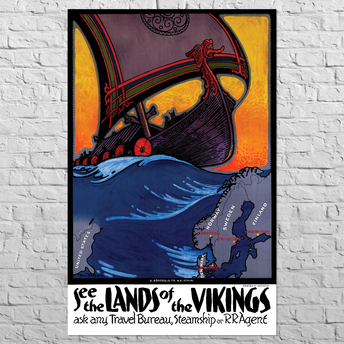 Poster See the Lands of Vikings