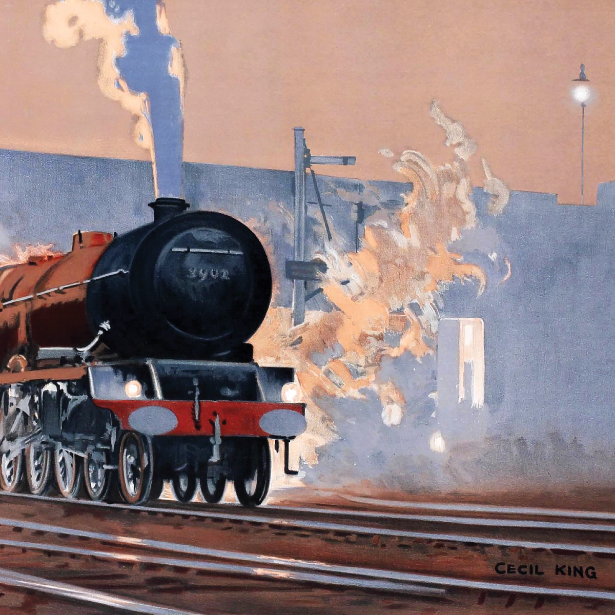 Poster LMS The Merseyside Express, 1937 - Image 3
