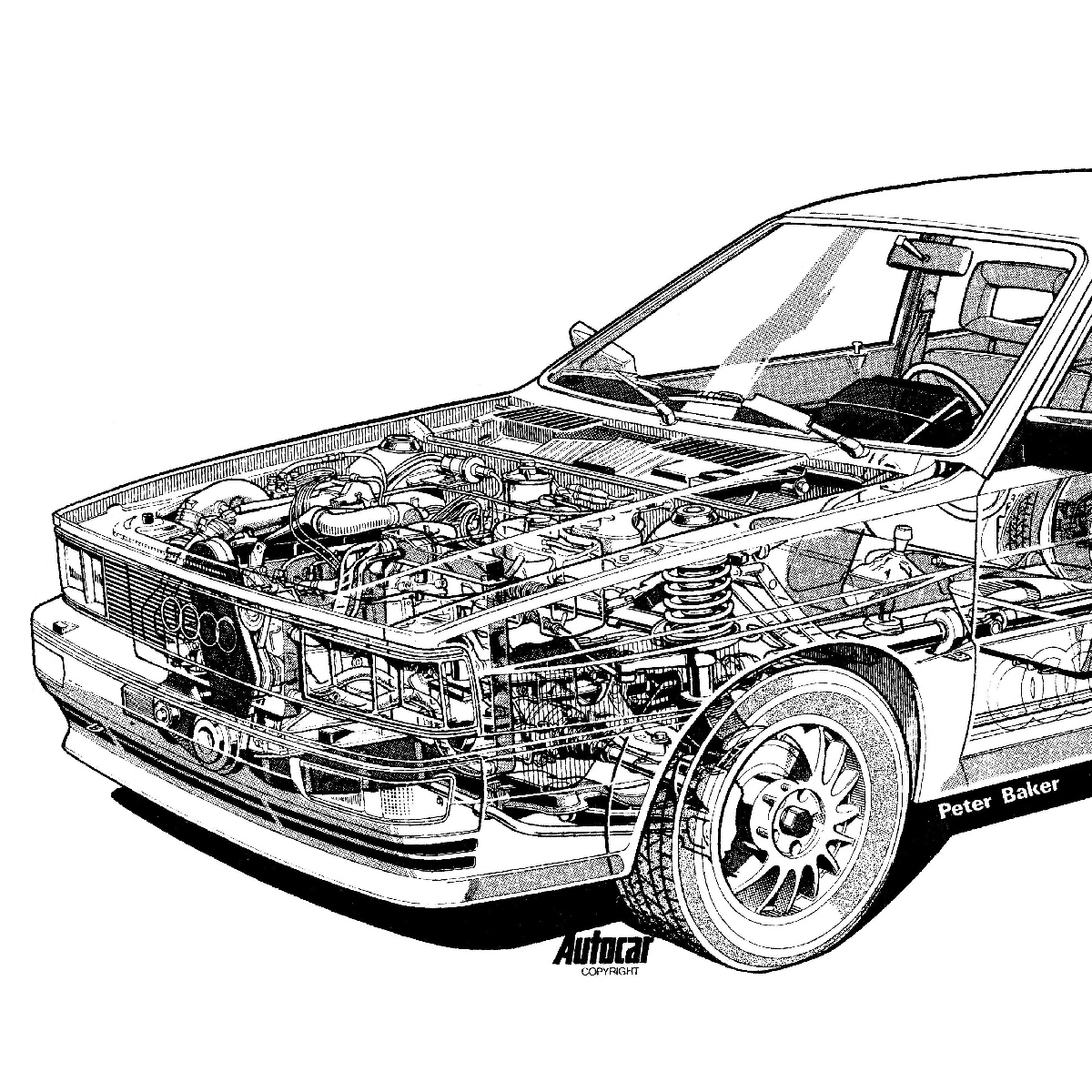 Плакат AUDI Quattro, 1980 - Зображення 3