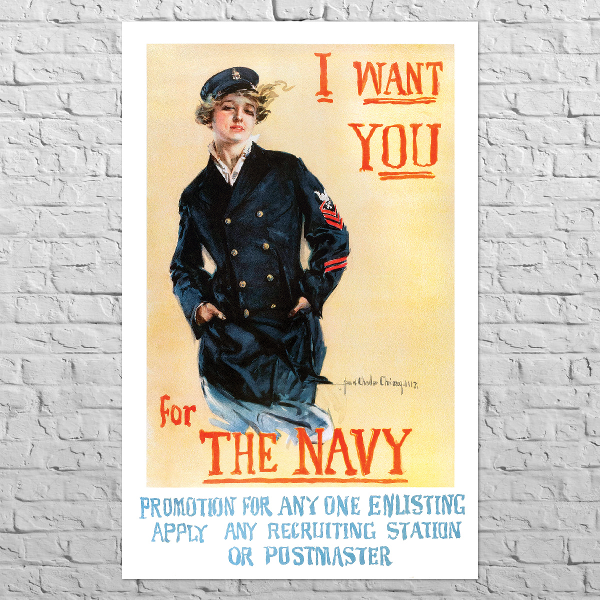 Плакат I Want You for the Navy