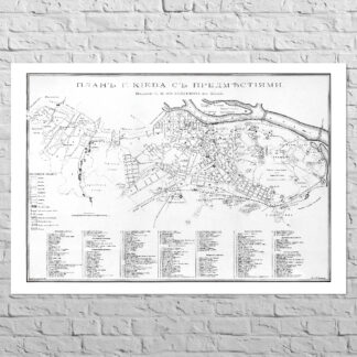 Map of Kyiv 1894