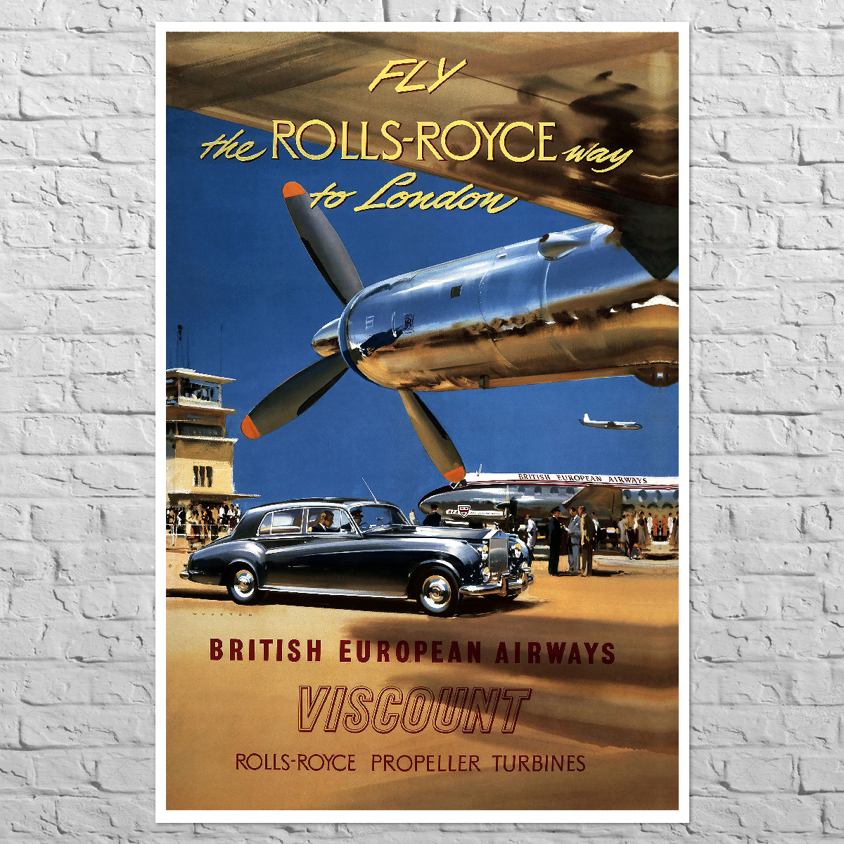 Poster BEA Rolls-Royce