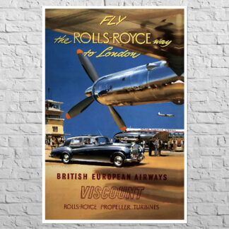 Плакат BEA Rolls-Royce