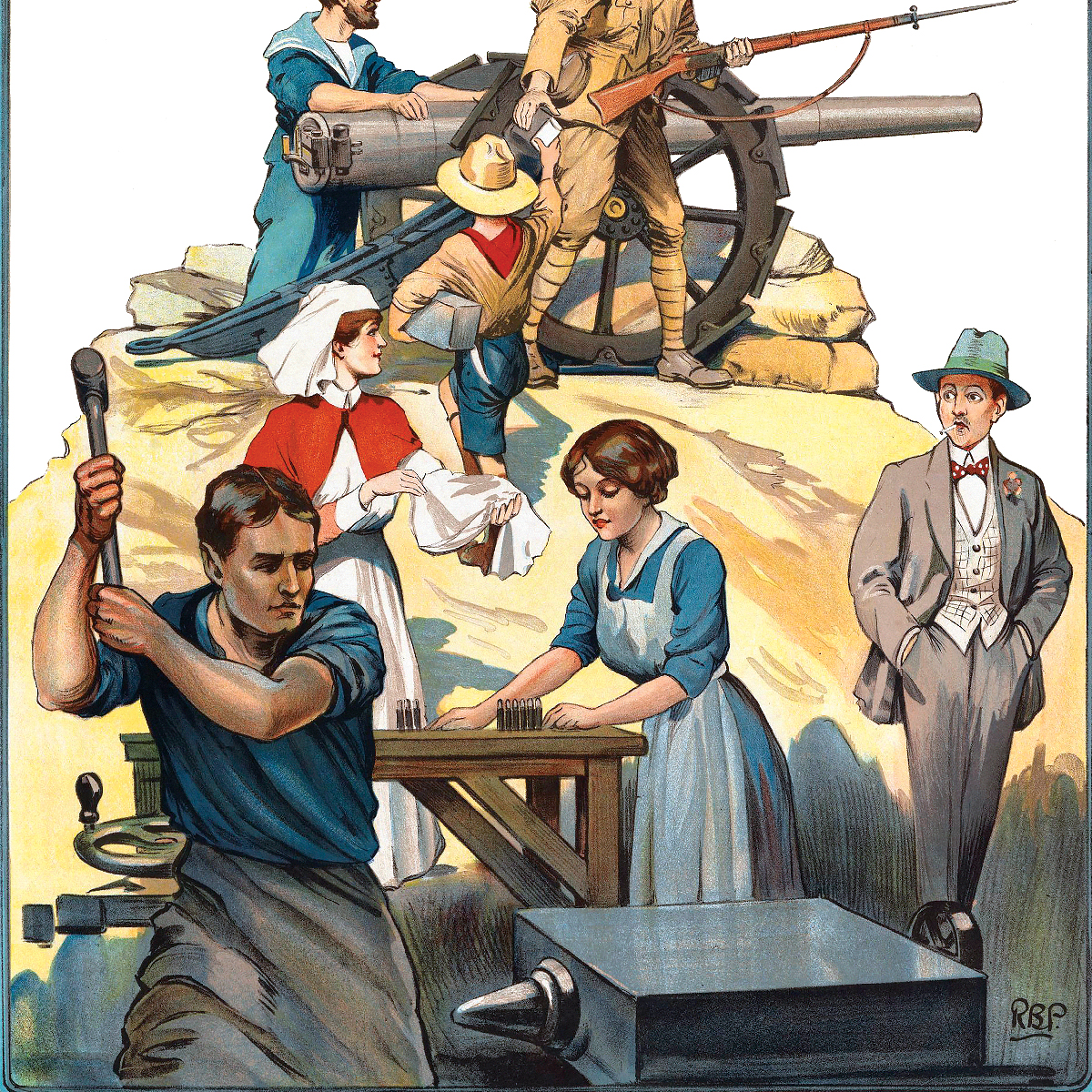 Плакат Are you in this? 1915 - Зображення 3