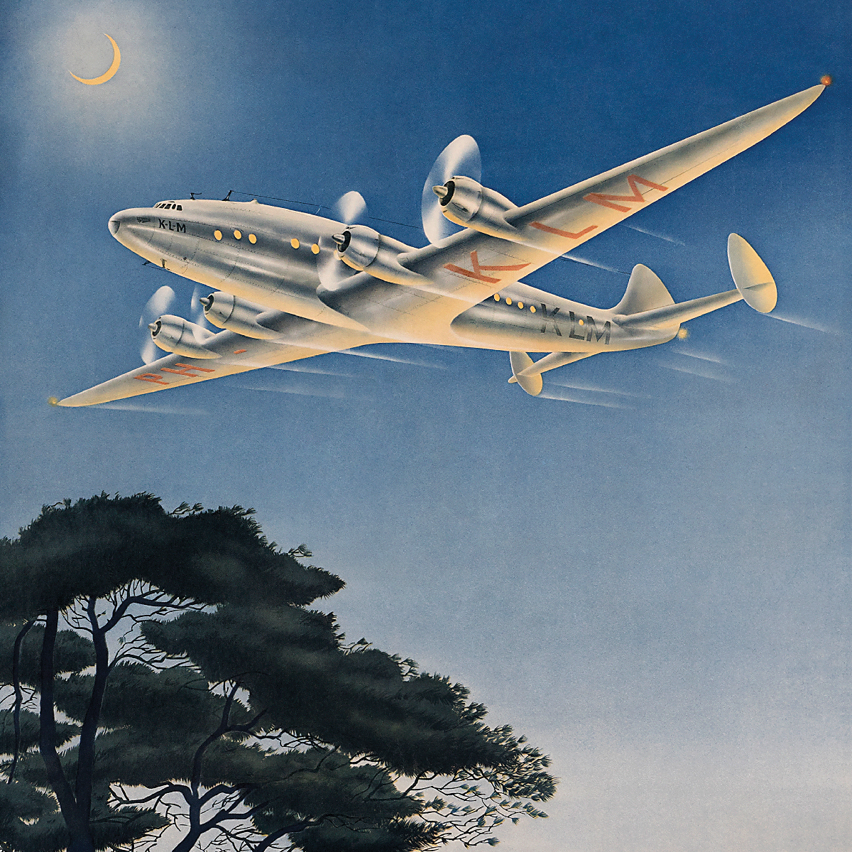 Плакат KLM Homeward, 1944 - Зображення 3
