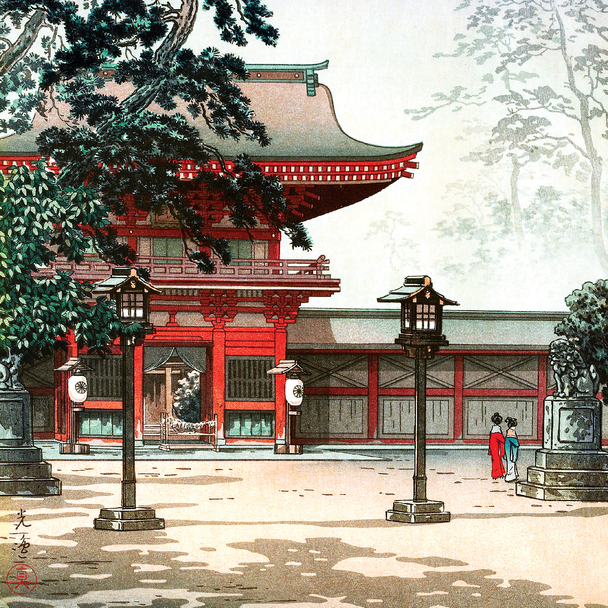 Poster Hakozaki Hachimangu, 1938 - Image 3