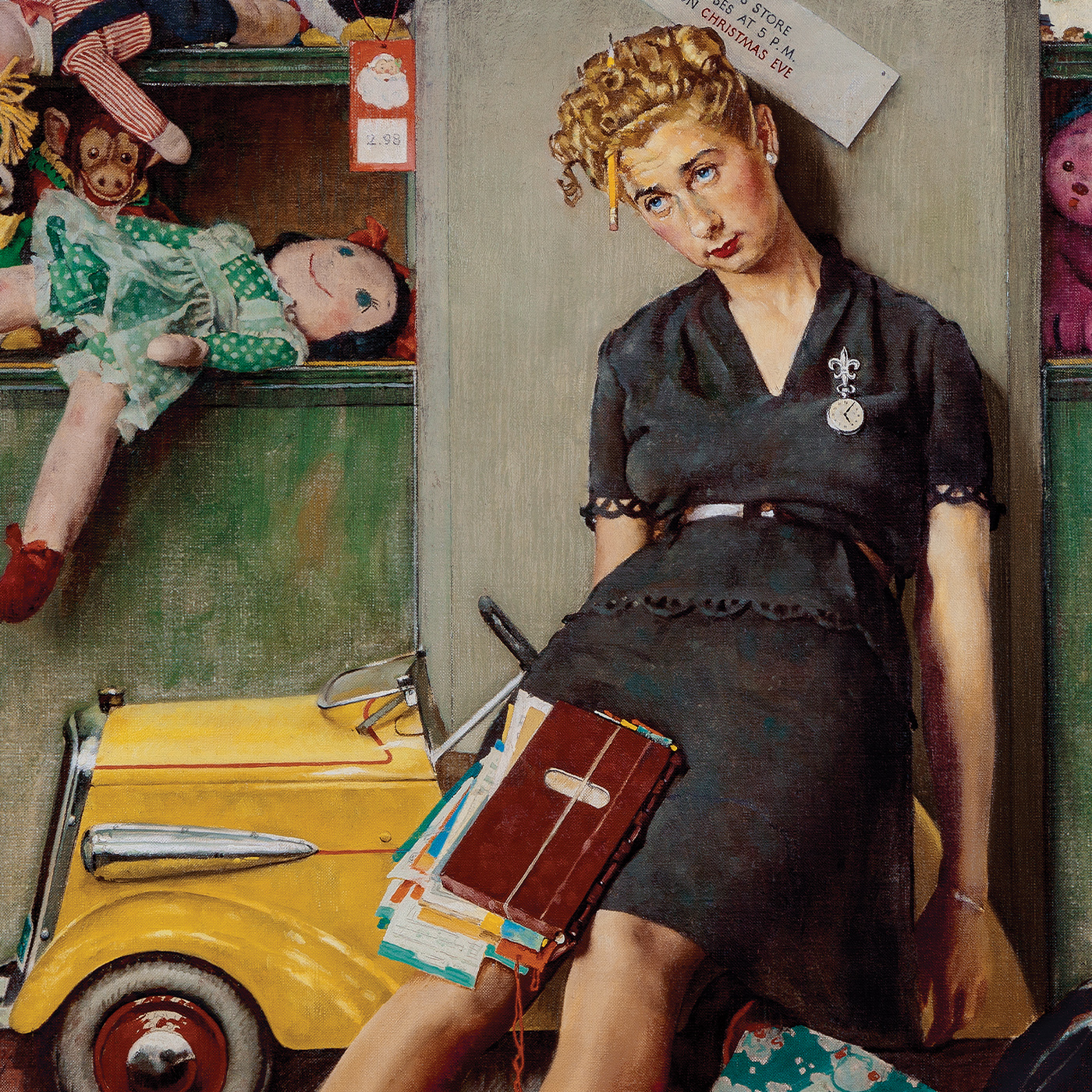 Poster Tired Salesgirl on Christmas Eve, 1947 - Image 3