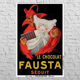 Плакат Le Chocolat Fausta, 1922