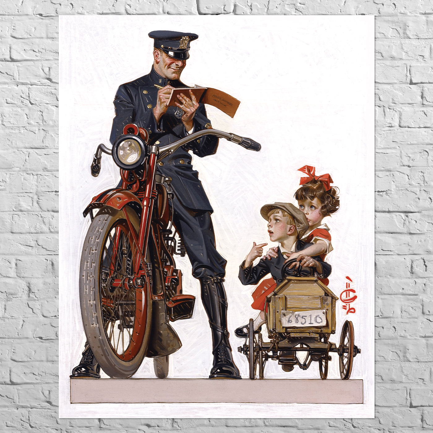 Poster Traffic Stop, 1922