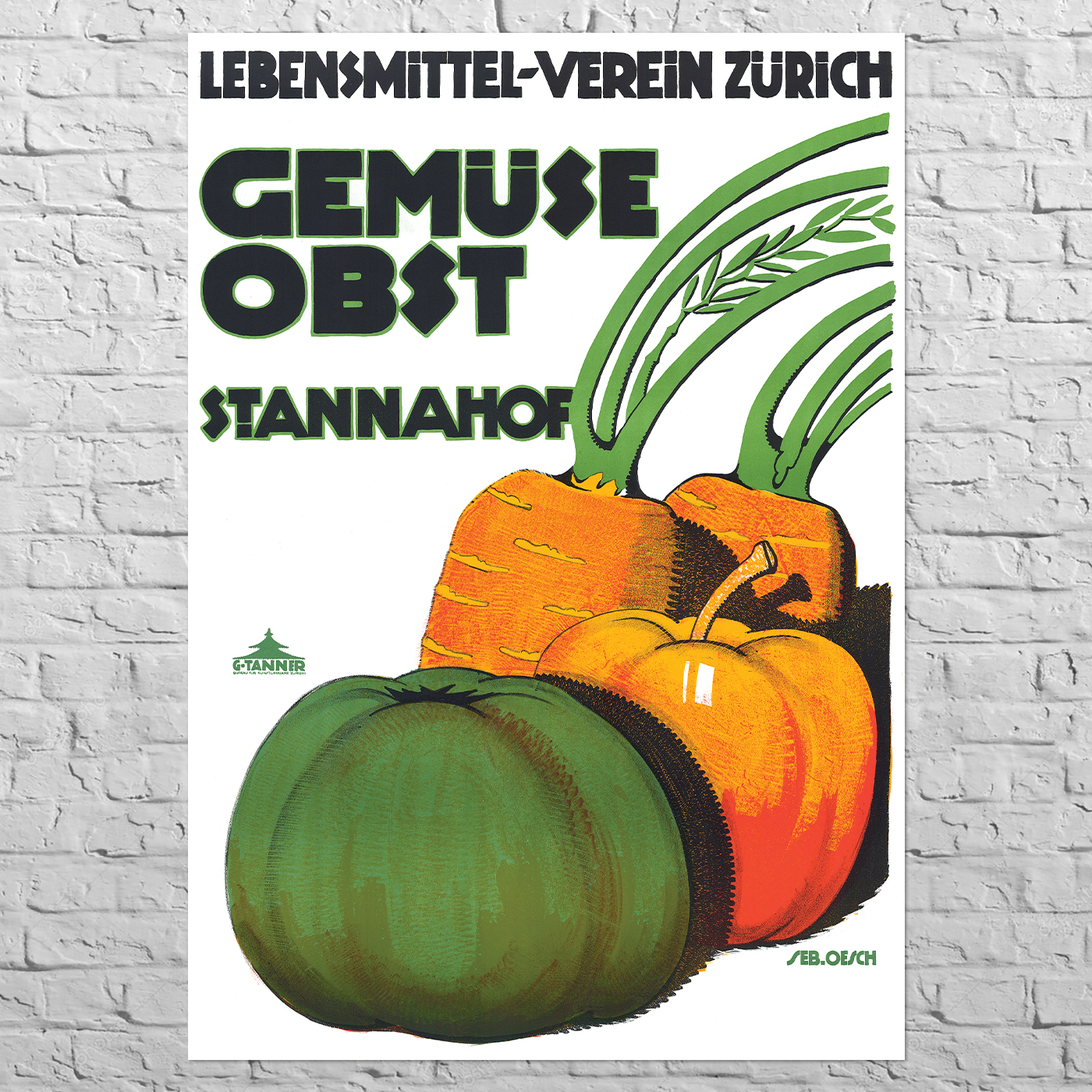 Poster Fruits and Vegetables, 1914