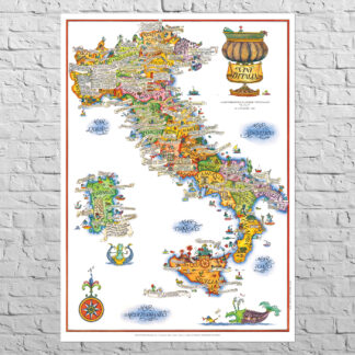 Map wines of Italy