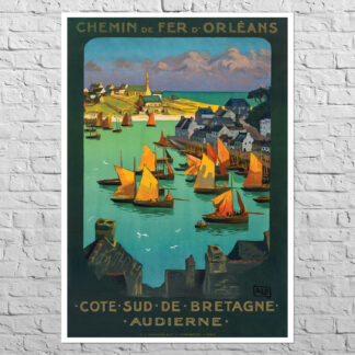 Poster Audierne Bretagne